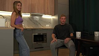 subtle thrill sitting down while wife showers but not on friend's big cock cheating