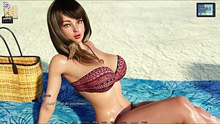 Stockinged tattooed trans performs cocksucking and handjob in intimate pov scene