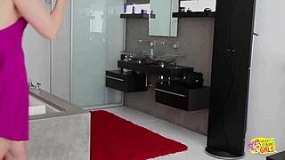 Horny mature lesbian cunningly takes dirty advantage of shaved pussy babe