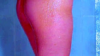 college girls in shower reveal wet pink thong during bathing time