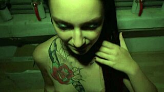 Hey sharlotte thorne this tattoo babe gets fucked in boiler room with deepthroat cumshot orgasm