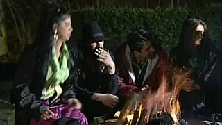 oh come on gypsy queens get wild in classic anal and blowjob action outdoors with cumshots everywhere