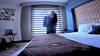 In a surprising turn, a husband watches his wife ride a well-endowed guy with intense passion. He realizes she's never been this aroused before.