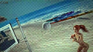 conversational-emoji beauty and the thug topless on beach with petite redhead piercing 😍🏖️