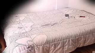 Camara En El Ropero Universitaria Espanola Miranda Ninfomana Enjoys Sensual Doggystyle with Perfect Body and Upskirt Views