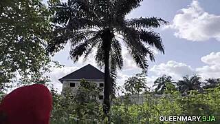 Hot Ebony Girl Gets Fucked Hard Outside Her Husband's House