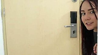 hey why is this sexy Colombian wife getting fucked by the plumber with deepthroat while hubby watches tv