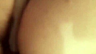 Amateur couple from USA enjoys intense session ending in creampie deep inside her big ass.