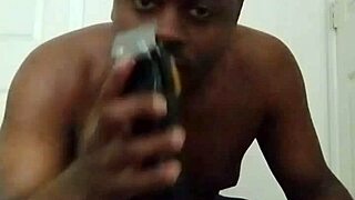 Shaving and masturbating in jeans privately