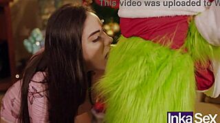 grinch and victoria camargo team up for festive cosplay fun