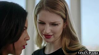 Vixenplus bunny's first threesome with escort Autumn Falls