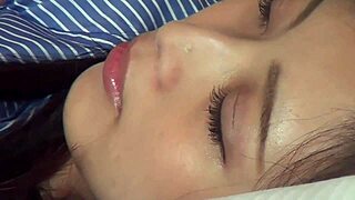 Beautiful mature Japanese wife enjoys afternoon intimacy with partner