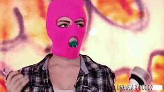 Big Ass Slut Leya Falcon Huge Wet Orgasm Blonde Threesome