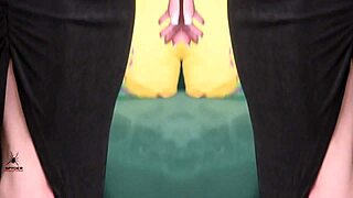 Young babe Kit Summers models two-piece black outfit with deep plunging neck in photoshoot