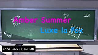 Fingering And Licking Lead To Orgasm In Classroom 3some With Pigtails Babe And Latina Getting Muff Diving Action