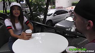 I'm taking this fresh fun Thai teen's tight pussy with my big cock for oral and facial