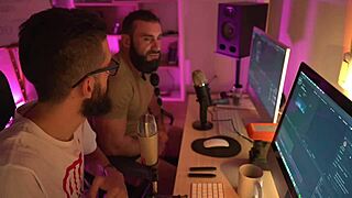 One day in the life of a producer teaching BDSM and domination with masked Latina in latex