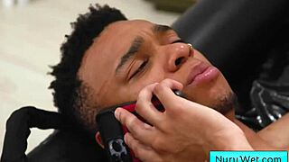 Oh wow this blonde masseuse with huge boobs takes that bbc deep in her pussy and craves every intense thrust!