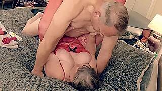 Hey, check out this granny as Red Riding Hood getting vibed by the huntsman!