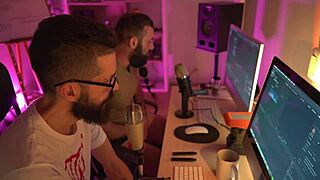 One day in the life of a producer teaching BDSM and domination with masked Latina in latex