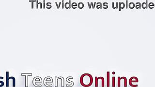 How's this Brit teen's oily handjob in curvy lingerie?