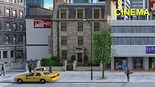 oh man, this office lady sneaks a dildo into the fitting room and starts masturbating publicly in that hentai game