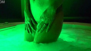 come on, watch me get naked and play in this hot tub all alone
