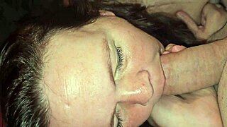 Retro 50s Milf Sucking and Fucking Huge Monster Cock in Blue Films Scene