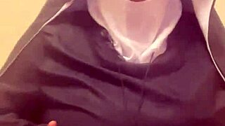 Wow, check out this naughty nun hazelnut getting wild on Halloween!