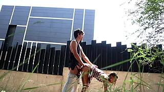 oh wow, join my wild public sex adventure deep in the city woods with intense blowjobs! 🌳🍆