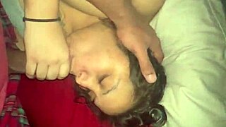 Latina mom enjoys deepthroat face fucking from big black cock, leading to cumshot explosion.