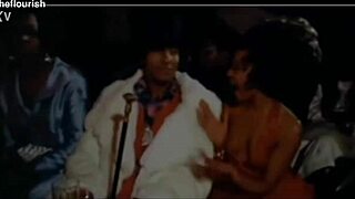 Ebony milf and latina in squirting threesome with big black cock facial