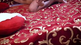 Horny wife fingers wet pussy craving big cock from servant