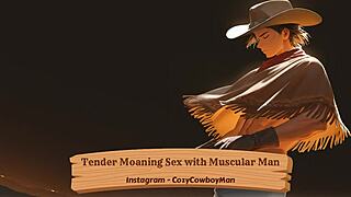 oh yes, that tender moaning during sex with this muscular man feels so good