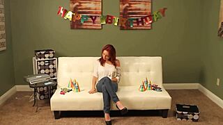 why not dive into this birthday lesbian session