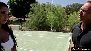 Hey, check out this curvy teen 18+ babe riding a stiff cock in a full erotic storyline movie