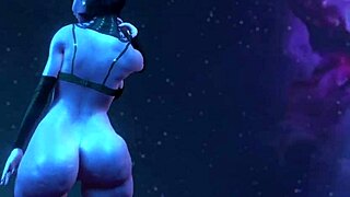 I feel so aroused watching this thick night elf milf with big tits and ass dancing in a magic circle outdoors