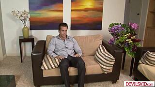 We're totally dominating this petite teen babysitter with intense fucking and licking