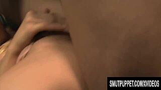 Big booty blonde stripper licks and deepthroats cock hard