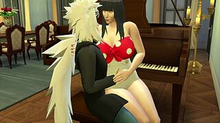 mature beauty hints at deepthroating young cock with handjob and blowjob