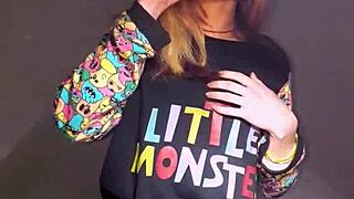 Bonneyuwu masturbates with dildo and teddy in pajamas