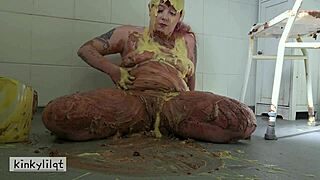 Hey, watch me squash this cake with my ass and then fuck myself silly with toys?