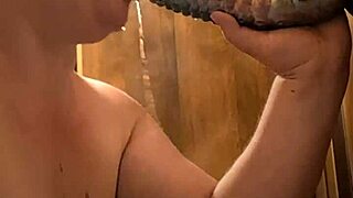 Bbw Gags And Pukes On Monster Dildo