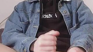 Intense masturbation session with BDSM elements and asshole focus 😈