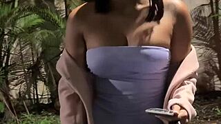 Novinha Asiática Takes Monster Cock Interracial Blowjob And Cum In Mouth Outdoor Public Pov Fucking