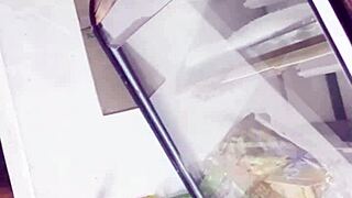 Upskirt in the store - what a teasing view under that skirt!