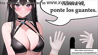 Oh wow, this JOI hentai features a teacher expert in handjobs with gloves! 🍆✋😈