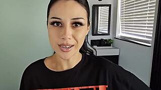 goth petite babe takes deepthroat pov blowjob and creampie in doggystyle missionary riding session