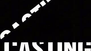 Ebony teen with big tits and ass hints at deep interracial pussy stretching in wild casting domination.