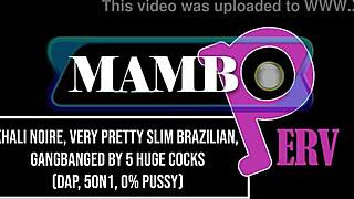 want this pretty slim brazilian khali noire gangbanged by 5 huge cocks with dap and monster cock dirty talk?